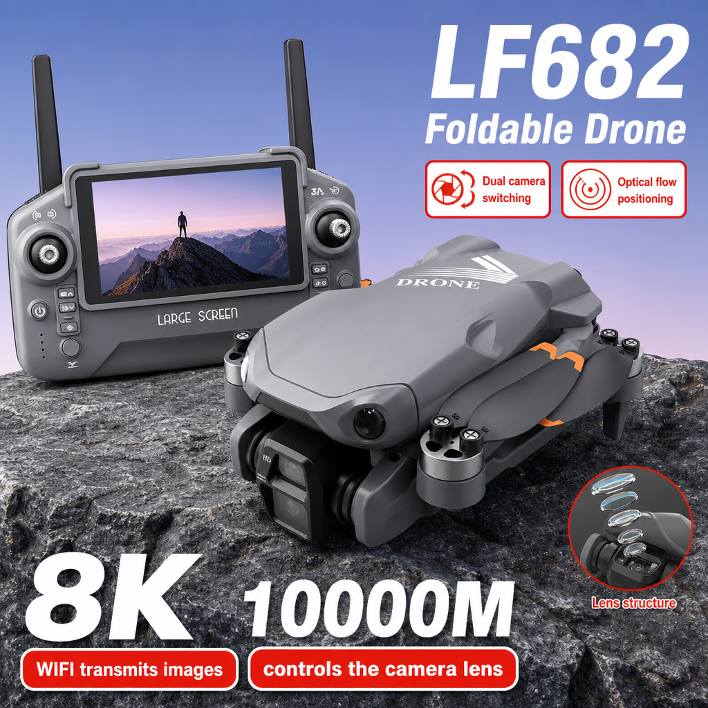 Drone Dji Rc Mini - Дрон для аэрофотосъемки LF682 с двумя